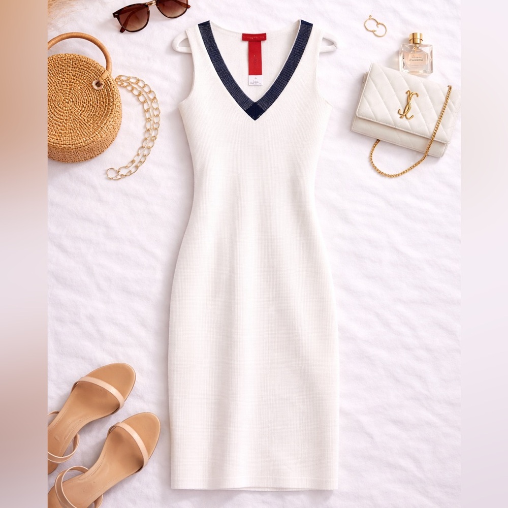 Altea White Knit Dress